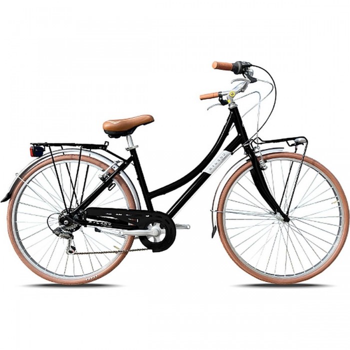 Bicicleta de Ciudad Corso 28.3 Negra, Talla M, Ruedas 28', Shimano 6V - 1