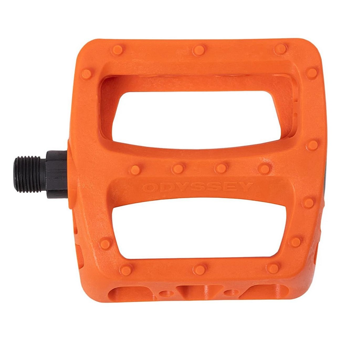 BMX Odyssey Twisted PC 9/16' Orange Plastic Pedals - Lightweight & Durable - 1