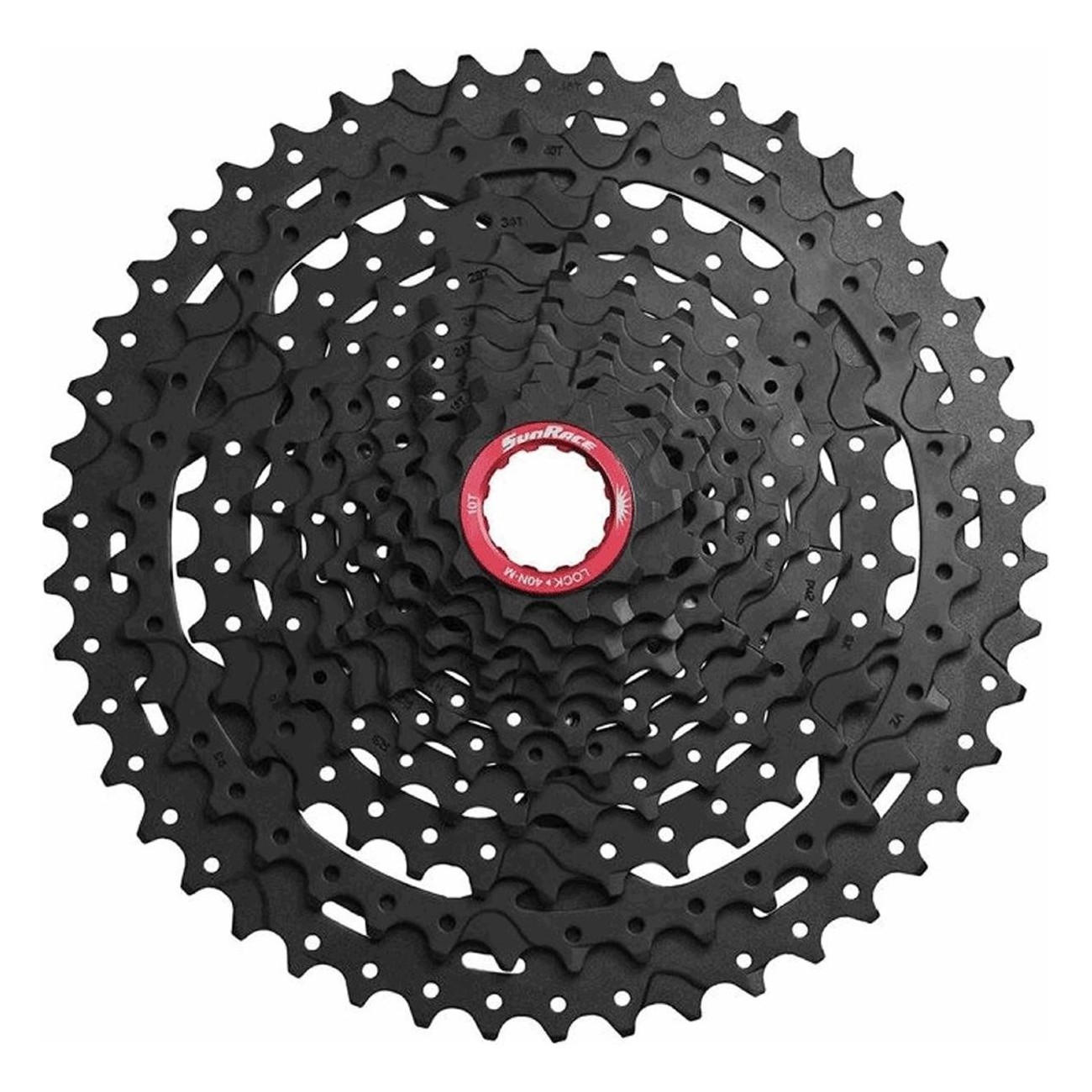 Cassetta MTB 11V 10-46 Denti in Alluminio Nero per Corpetto SRAM - 1 - Cassette - 4710944263923