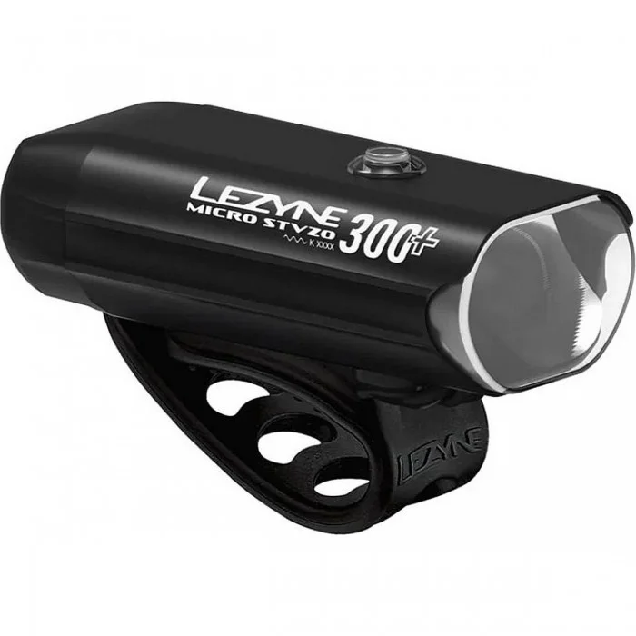 Lezyne Micro STVZO 300+ Luce Anteriore Nera, 300 Lumen, Ricaricabile USB-C, Impermeabile IPX7 - 1 - Luci - 4710582551666