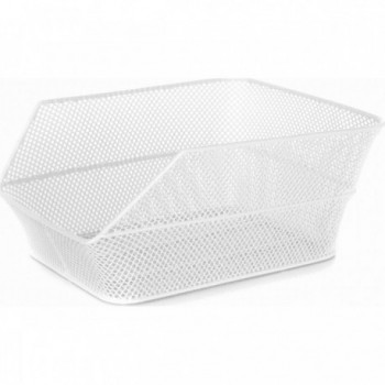 Cesta Trasera Retinada Blanca de Hierro Plastificado 30x39x17 cm - Serie Speedy Eco - 1