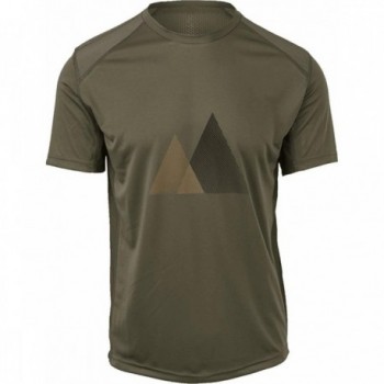 Army Green Men's MTB Short Sleeve Breathable Loose Fit Shirt M - 1