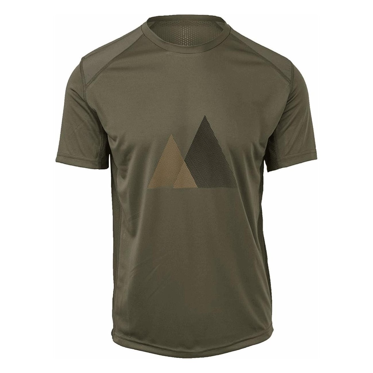 Maglia MTB Uomo Verde Army Green Maniche Corte Traspirante Loose Fit M - 1 - Maglie - 8717565717190