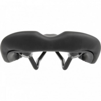 VELO Speedflex Basic Saddle 278x142 mm Black with Steel Frame MV - 4