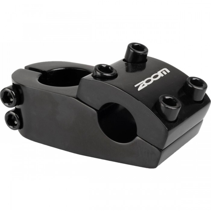 BMX Ahead Handlebar Stem Zoom 50mm Black Aluminum Ø22.2mm - Stability & Control - 1