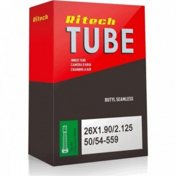 Ritech 26x1.90/2.125 Inner Tube with 40mm Schrader Valve for Bicycles - 1