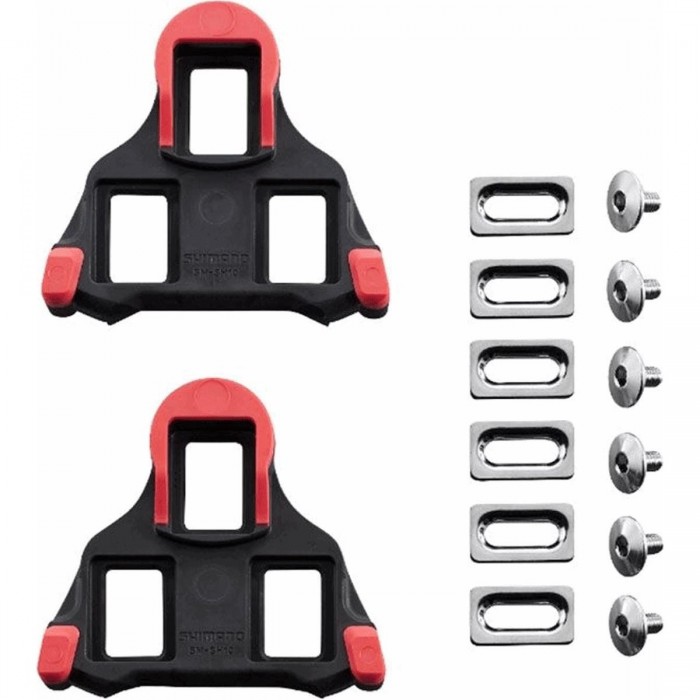 Calas de Pedal Shimano Road SPD-SL SM-SH10 Rojas - Conexión Estable - 1