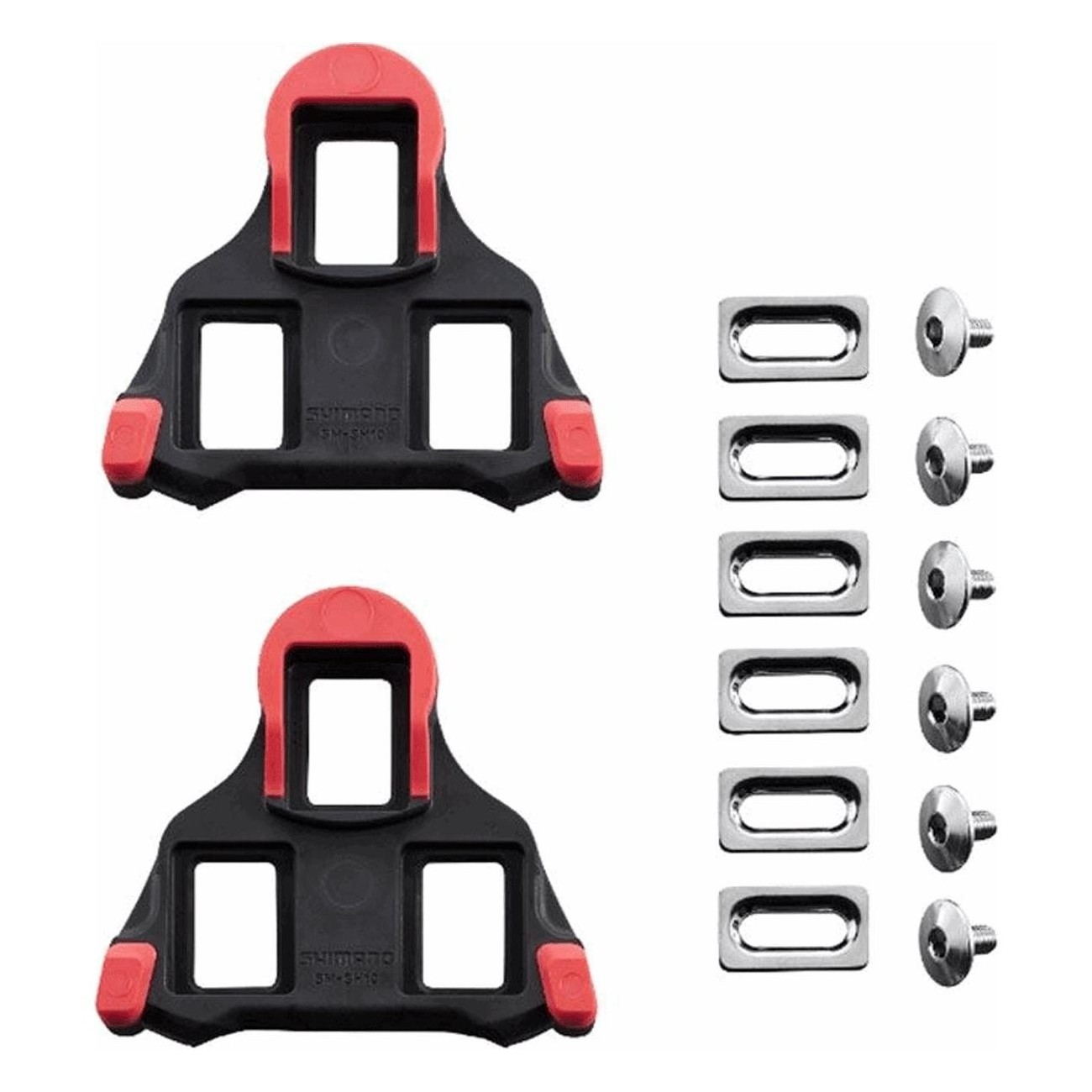 Calas de Pedal Shimano Road SPD-SL SM-SH10 Rojas - Conexión Estable - 1