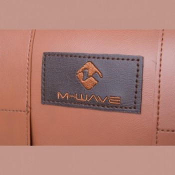 Sacoche de porte-bagages M-Wave Amsterdam Double L en simili cuir marron 15L - 4