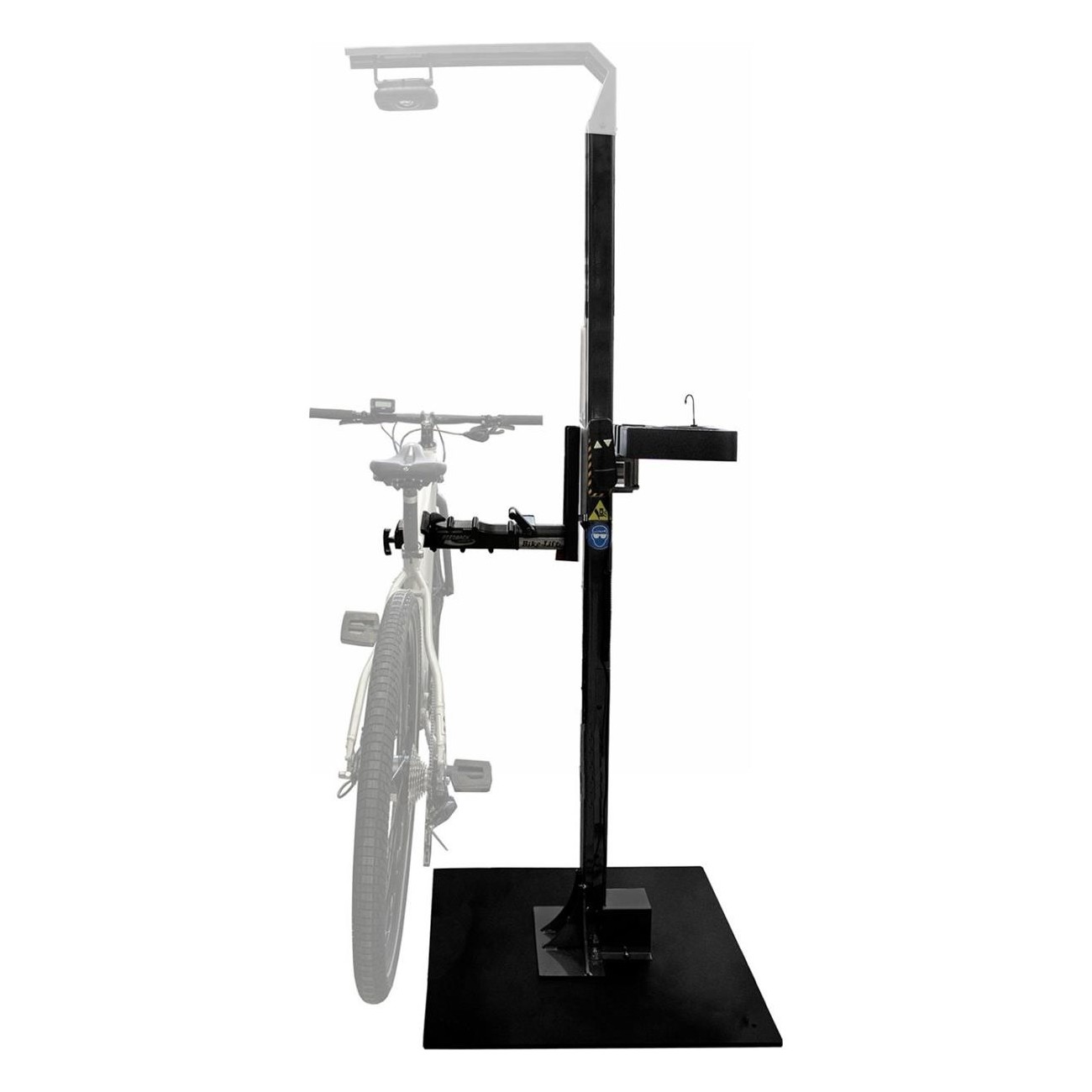 Cavalletto di Montaggio Elettrico BikeLift Top Assist Pro E, Altezza Regolabile 88-198cm/98-208cm, Nero, Acciaio - 1 - Portabici