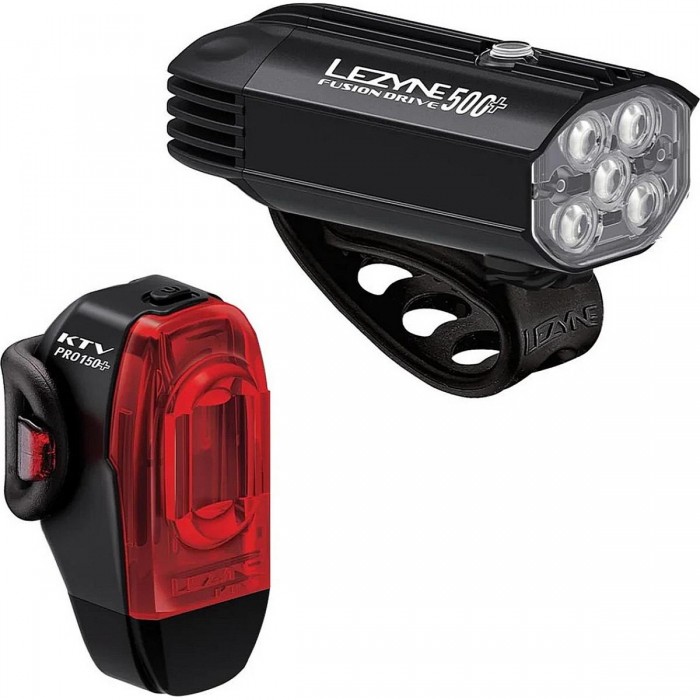 Fusion Drive 500+ & KTV Drive Pro+ Bike Lights with Black Silicone Support - 1