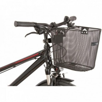 M-Wave BA-F Clip Black Steel Handlebar Basket 21.5x31x25/23 cm - 2