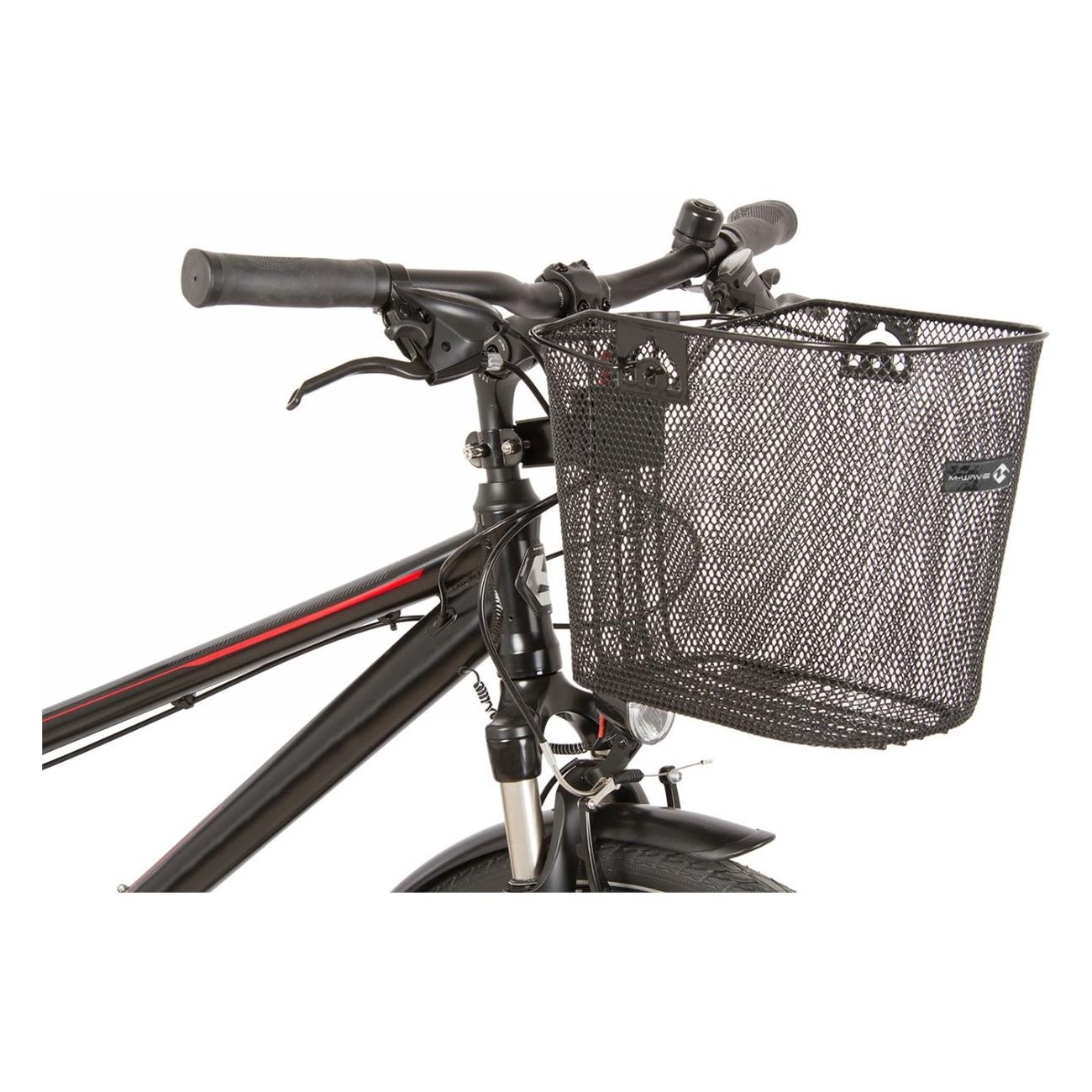 M-Wave BA-F Clip Black Steel Handlebar Basket 21.5x31x25/23 cm - 2