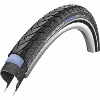 Pneu Schwalbe Marathon Plus 700x25 Noir Reflex Imperméable pour Ville et E-Bike - 1