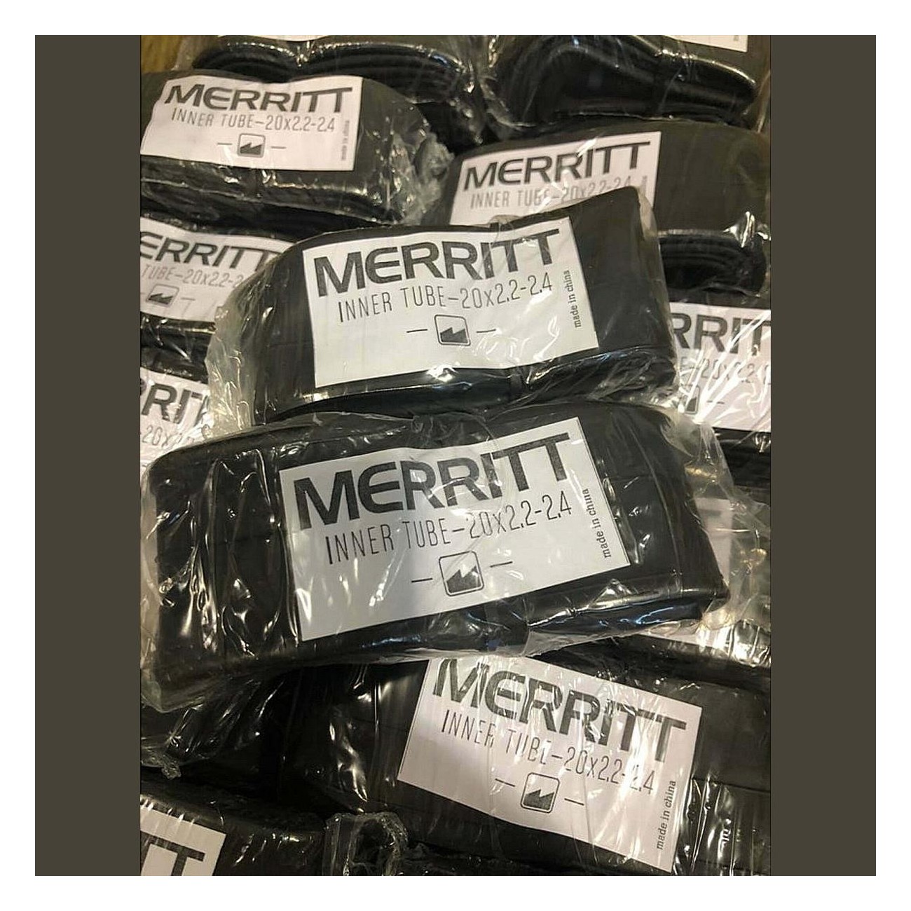 Merritt Schlauch Schwarz 2.25 - 2.4 für Fahrrad, Größe 20'' - 1