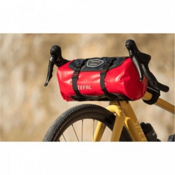 Wasserdichte Lenkertasche Z Adventure F10 10L Schwarz/Rot für Fahrrad - 4