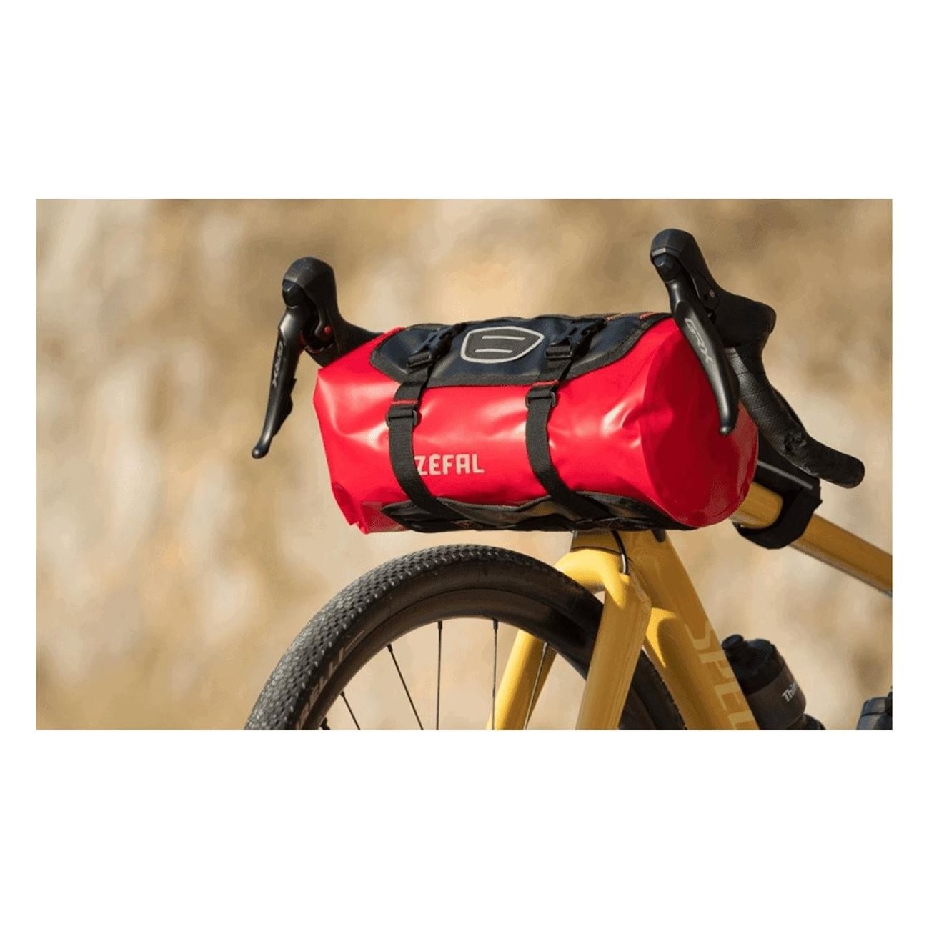 Wasserdichte Lenkertasche Z Adventure F10 10L Schwarz/Rot für Fahrrad - 4