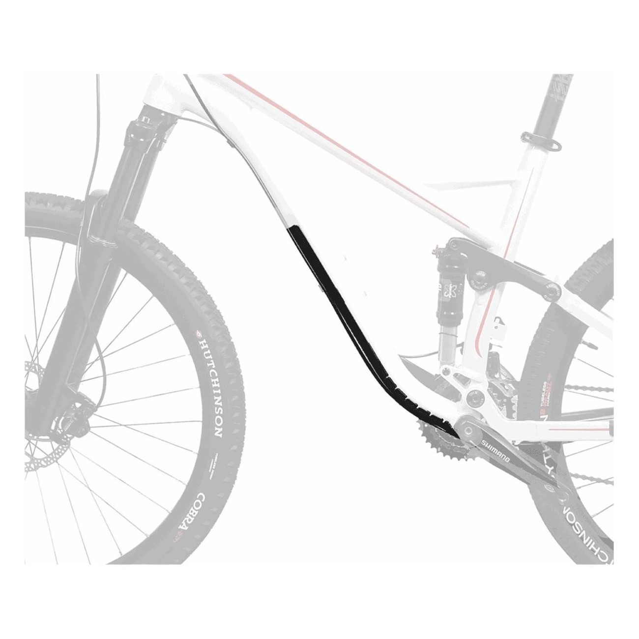 Protection Universelle Cadre Vélo DT Armor 70x450 mm - Résistante et Facile à Installer - 3