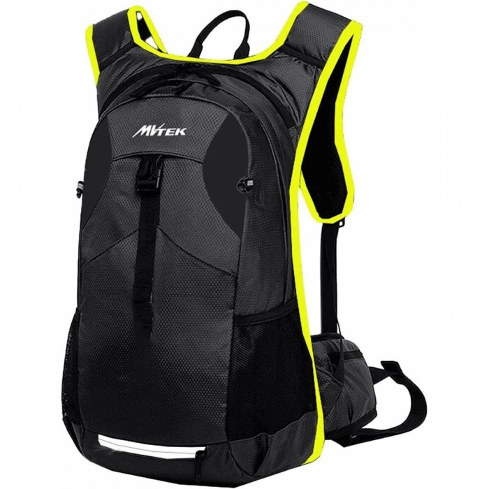 Sac à dos Hydrique Elbrus 20L Noir/Jaune, Dimensions 46x26 cm, Compatible 2L - 1