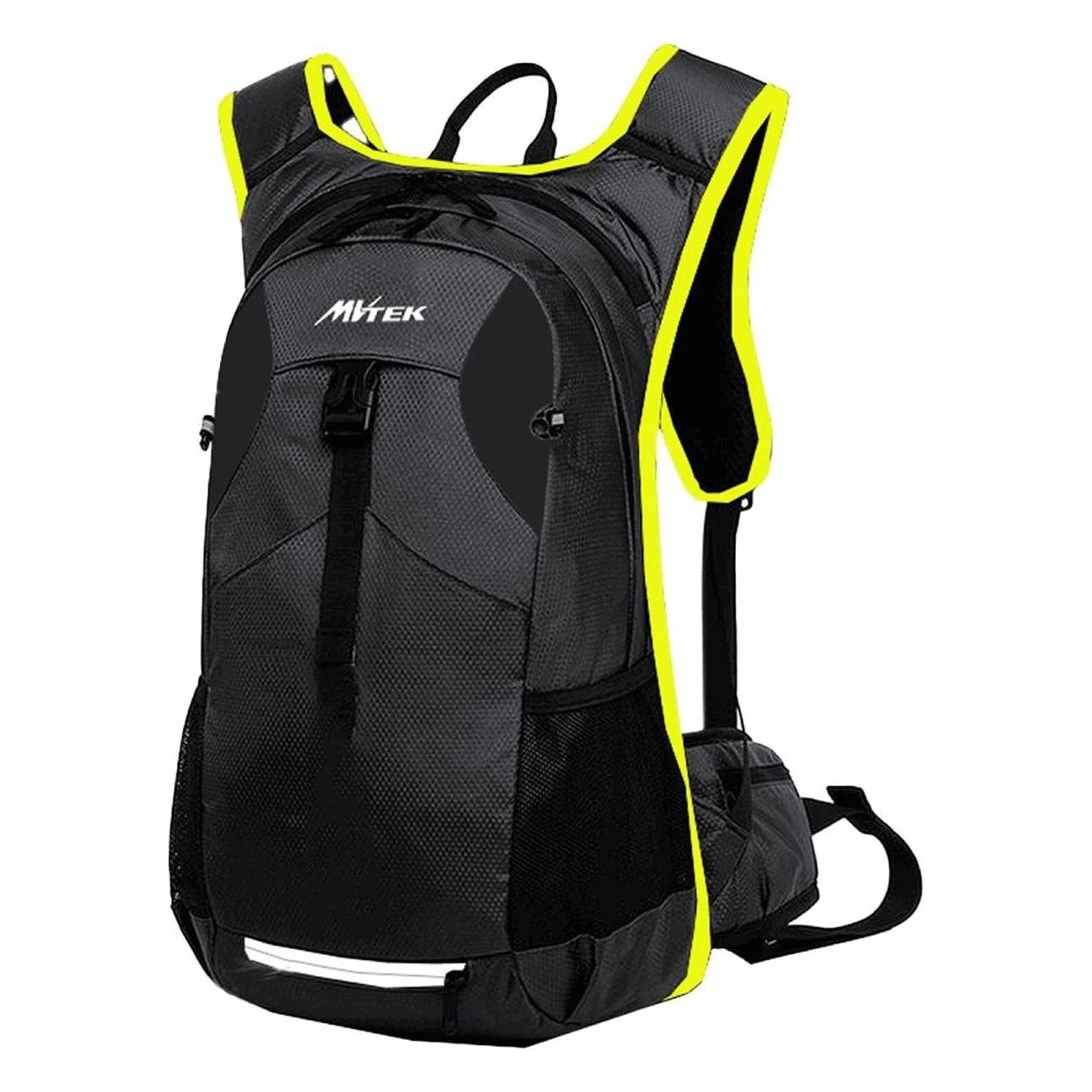 Elbrus 20L Trinkrucksack Schwarz/Gelb, 46x26 cm, kompatibel mit 2L Tasche - 1