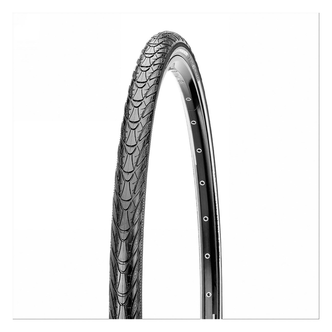 700x35 Black Rigid Tire 27 TPI for City Trekking - Reliable & Comfortable - 2