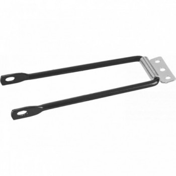 Placa Portaequipajes de Acero Negro 140mm para Bicicletas 24''/28'' - 1