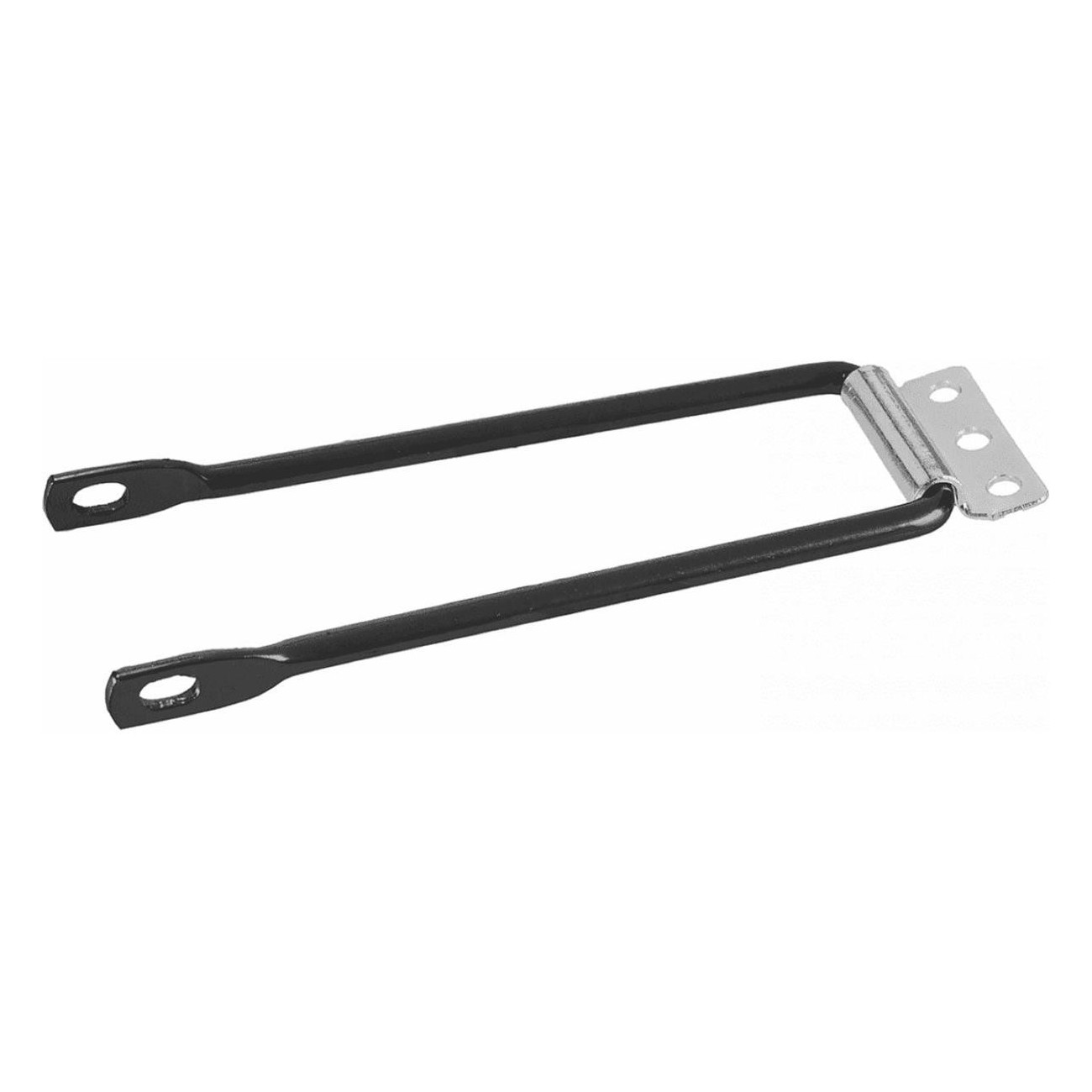 Placa Portaequipajes de Acero Negro 140mm para Bicicletas 24''/28'' - 1