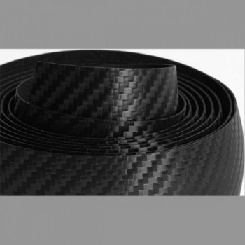 Nabico Lenkerbänder 2mm in Schwarz PVC, Carbon Look, 2m - 2