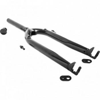 Black Fork with Adjustable Drop 0/15mm and Brake Mount, Compatible with 20 Zoll Wheels - 1