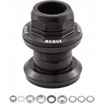 1' Threaded Headset in Black Aluminum with External Cups EC30/25.4 EC30/26 for Bike - 1