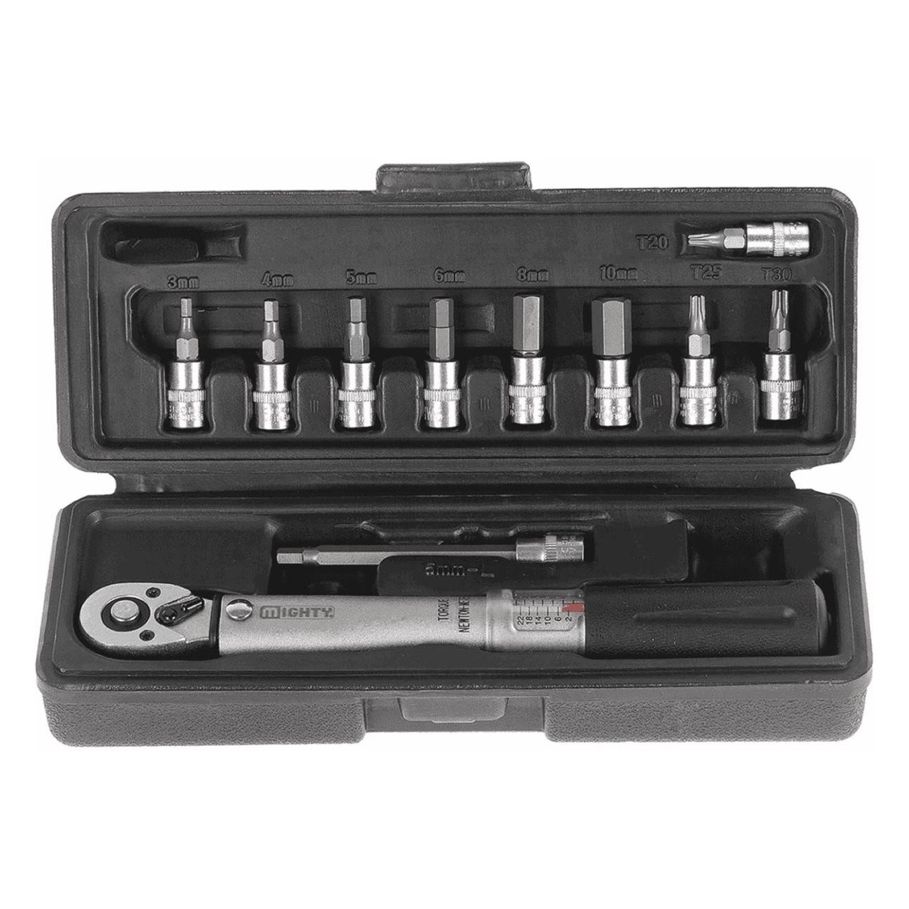 Mighty 1/4 Torque Wrench 2-24 Nm with Hex and Torx Inserts - 2