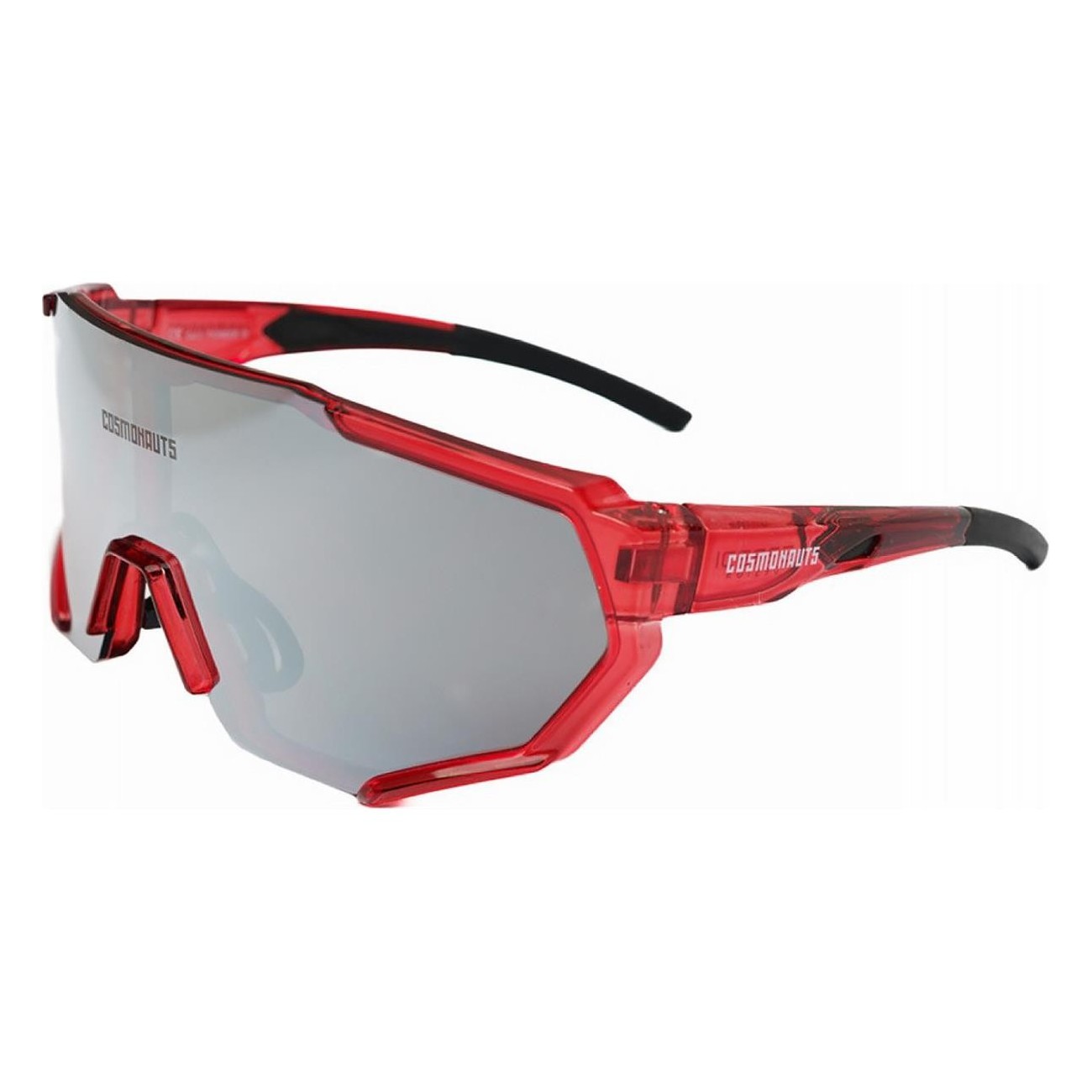 Pioneer 10 Red Cycling Glasses with Polycarbonate Lenses Erredi, Lightweight and Protective - 1