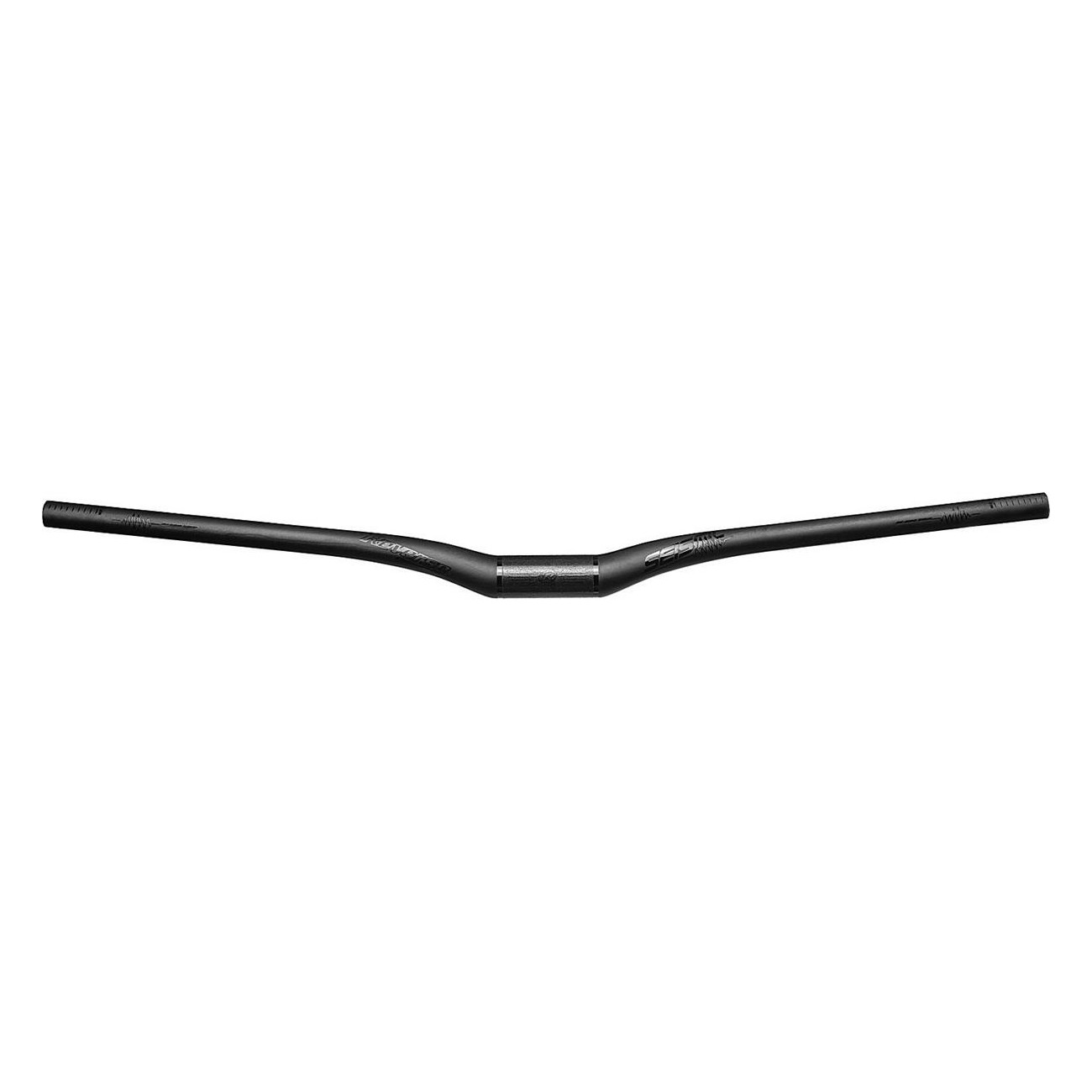 Manillar de Carbono Reverse Seismic 810mm Ø35mm/25mm Negro Mate-Stealth para MTB - 1