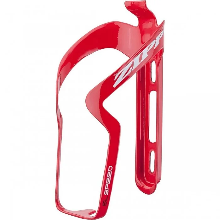  Porte-bidon SLSpeed en Carbone Rouge - Ultra Léger 17g pour Cadres Compacts  - 1