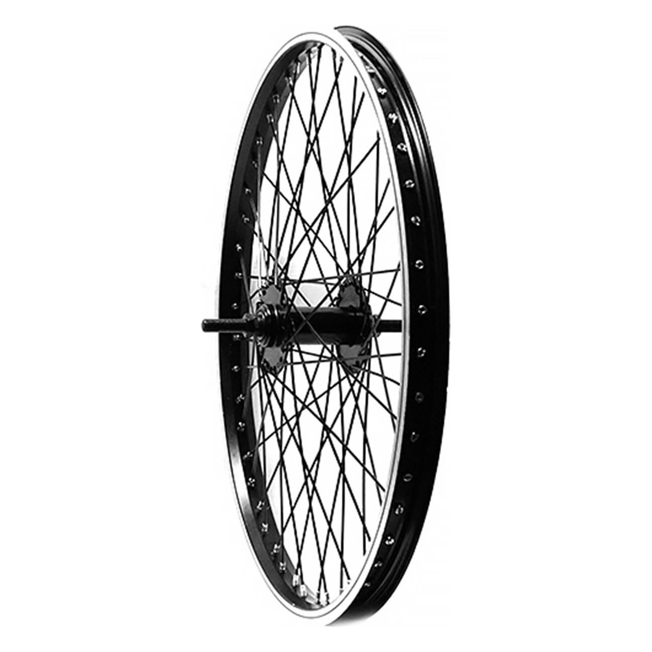 Ruota Posteriore BMX 20x1,90 MVTEK con Mozzo a Filetto 14mm e 48 Raggi - 1 - Ruote complete - 8005586216182