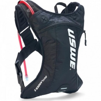 Mochila Hidratante USWE Outlander 2 Litros Negra para MTB, Ruta y Gravel - 1