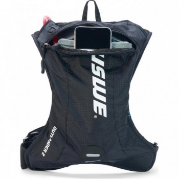 Mochila Hidratante USWE Outlander 2 Litros Negra para MTB, Ruta y Gravel - 3