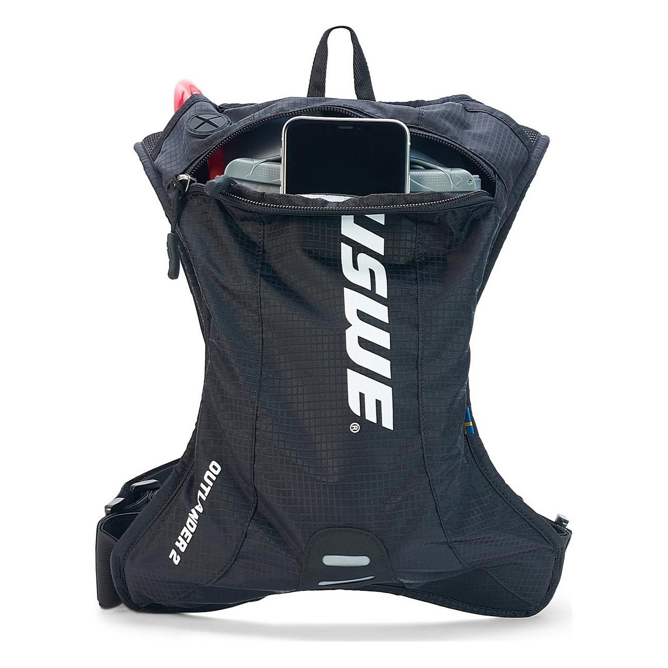 Mochila Hidratante USWE Outlander 2 Litros Negra para MTB, Ruta y Gravel - 3