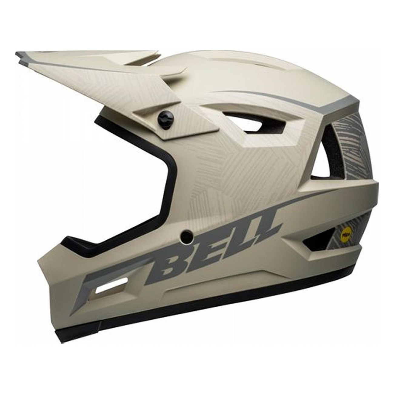 Casco Bell Sanction 2 DLX MIPS XS/S - Diseño Agresivo y Seguridad Avanzada, Color Step Up Tan/Gray - 4