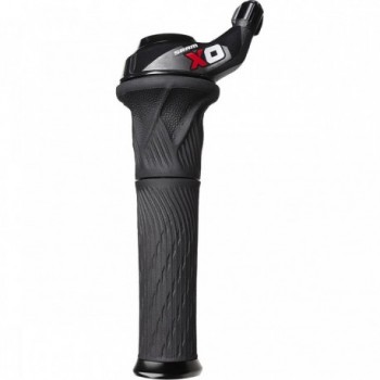 SRAM X0 Grip Shift 10-Speed Front Shifter with Red Locking Grip - 1