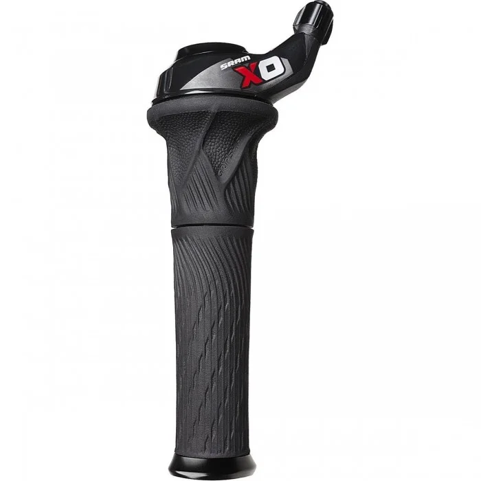 Shifter X0 Grip Shift 10 Vitesses Avant avec Poignée Bloquante Rouge SRAM - 1