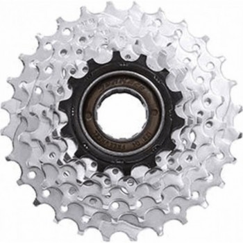 6V Threaded Freewheel 14/28 Teeth Silver Steel SUNRACE for Bicycle - 1