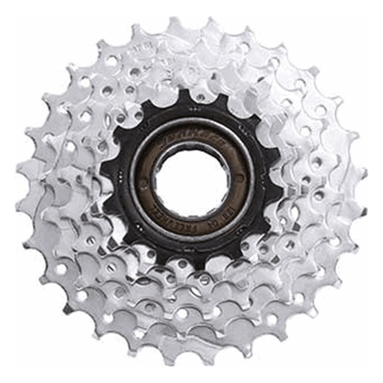 6V Threaded Freewheel 14/28 Teeth Silver Steel SUNRACE for Bicycle - 1