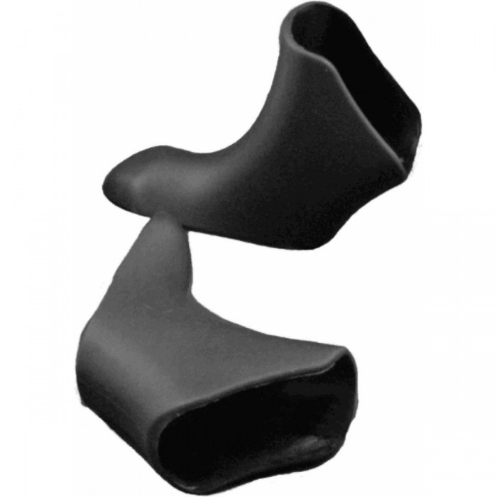 Pair of Compatible Lever Covers for Campagnolo 10v Black - 1