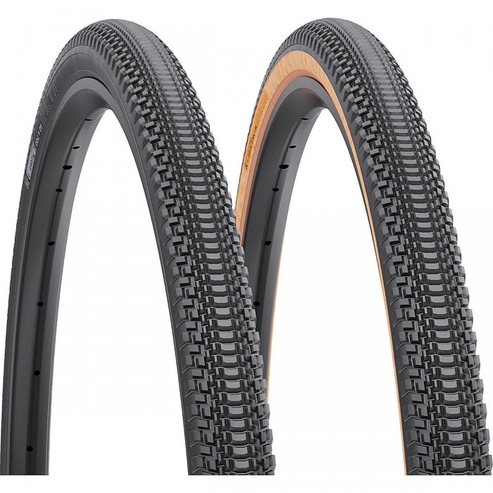 Vulpine Gravel Tire 700 x 36c 60 TPI Dual DNA TCS Light FR Black-Tan - 1