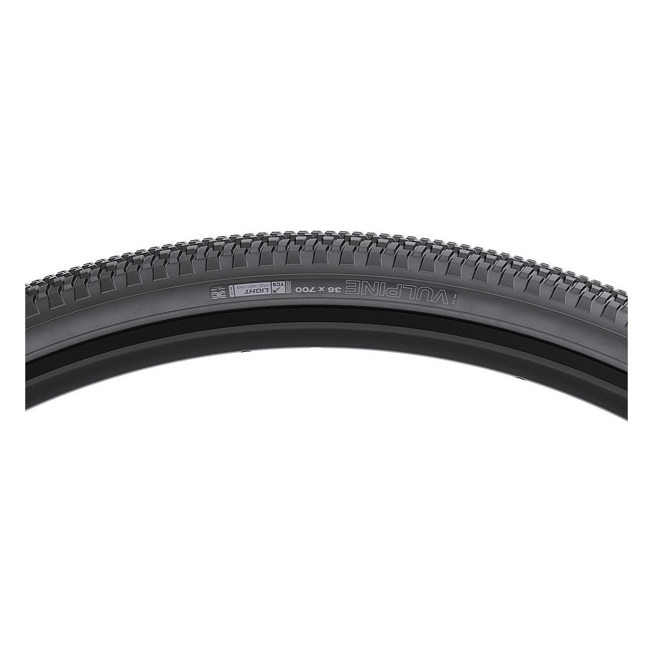 Vulpine Gravel Tire 700 x 36c 60 TPI Dual DNA TCS Light FR Black-Tan - 6