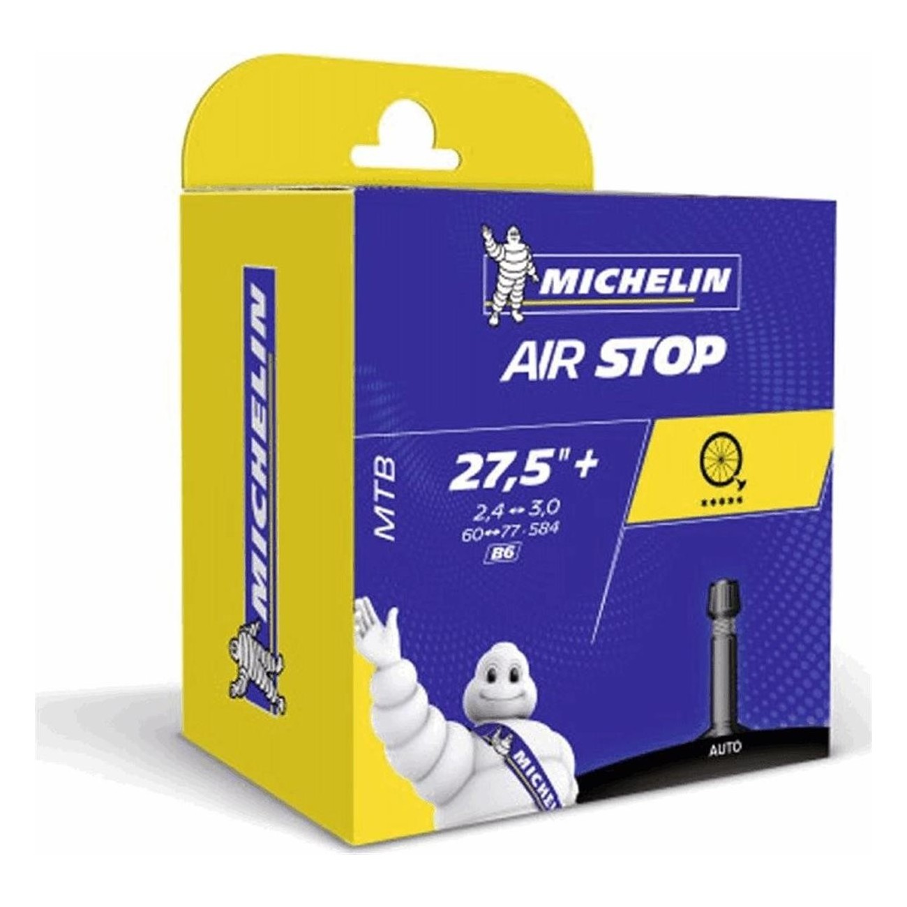 Michelin Inner Tube 27.5x2.40/3.10 with 35mm Smooth American Valve - 1