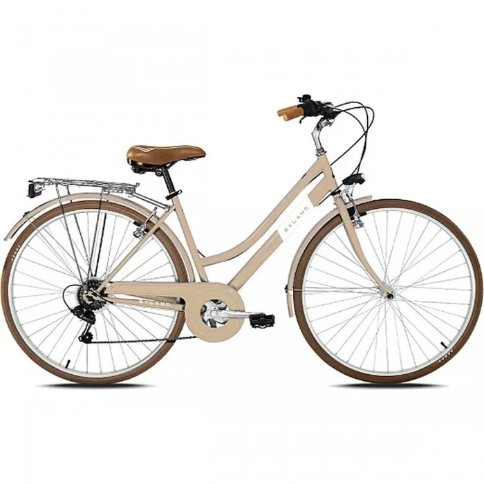 Bicicleta City Mujer 28' Crema Dosso 28.1 con Cambio Shimano 7V, Talla S - 1