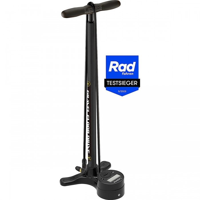 Lezyne Gravel Digital Drive Floor Pump Black with Digital Pressure Gauge - 1