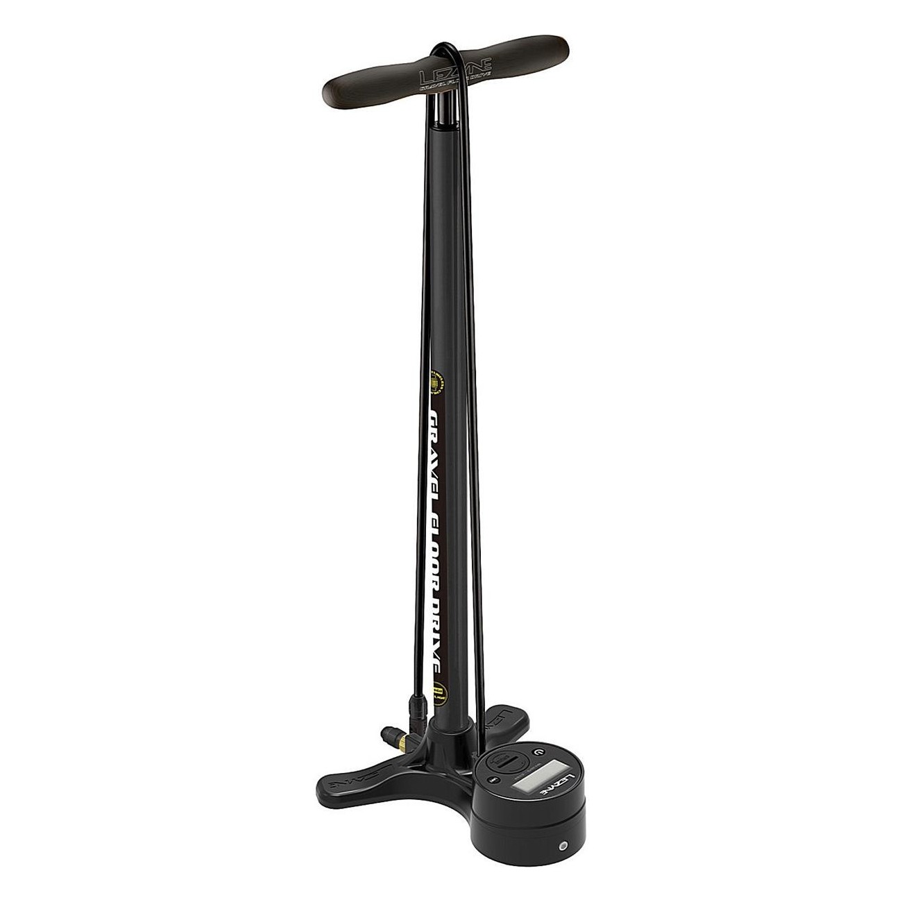 Pompe à pied Lezyne Gravel Digital Drive Noire avec manomètre numérique - 2